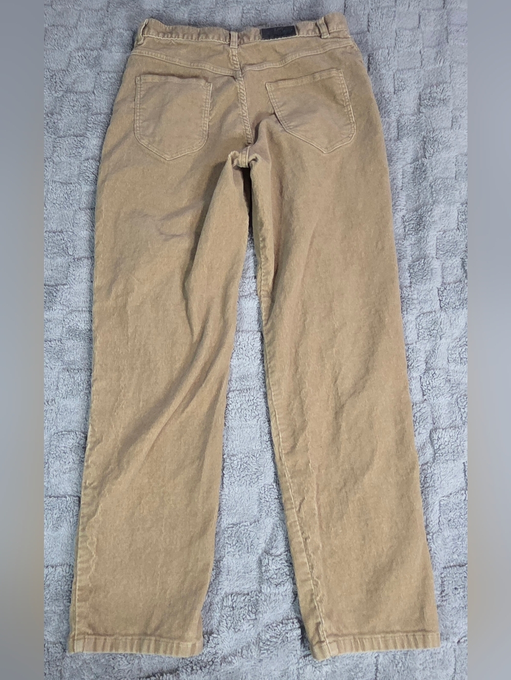 Vintage 90s ORIGINAL LEE corduroy Mom Pants Woman Size 14m  30/29 Beige - Picture 2 of 13